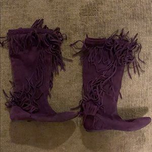 Purple boots